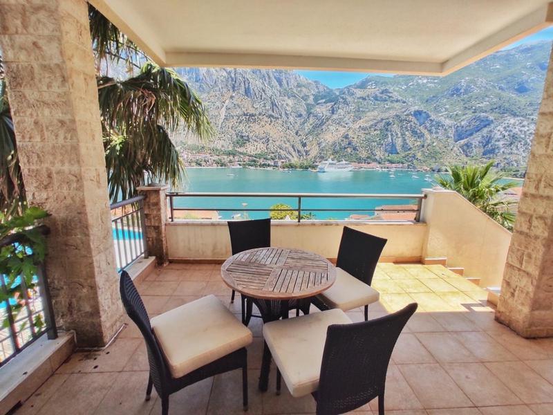 Stunning View To Kotor Bay And Old Town - C2 Vista Lägenhet Muo Exteriör bild